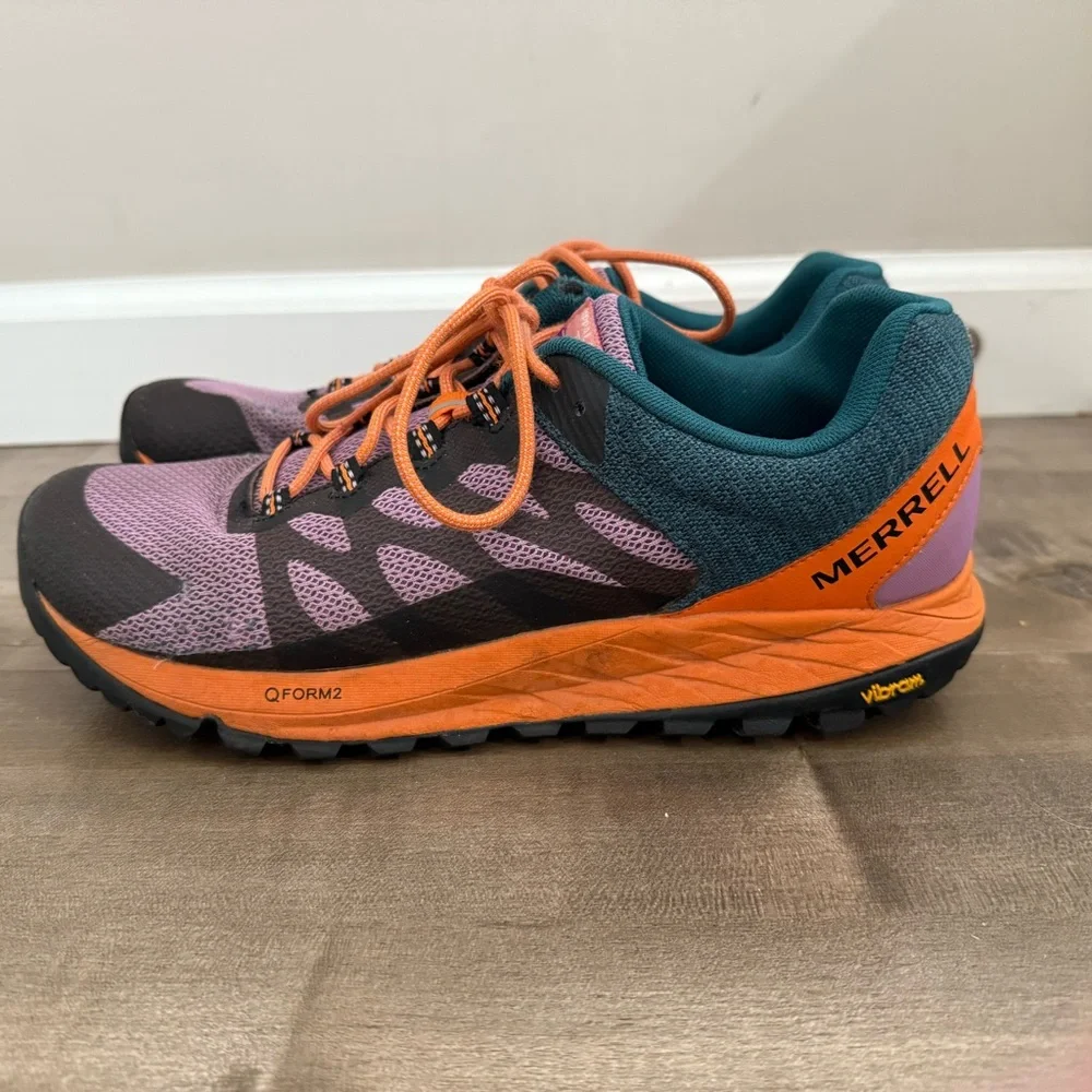 Merrell Antora QForm2 Shoe Mountain W 11‎ Trail Running Vibram Sneaker Colorful